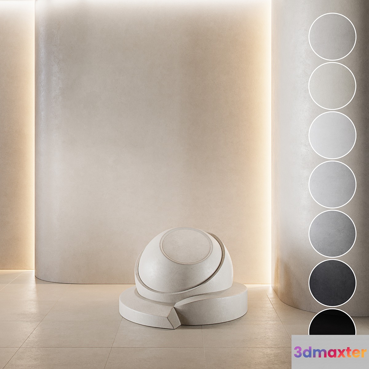 decorative plaster | Concrete set (seamless) | 07 - No.2