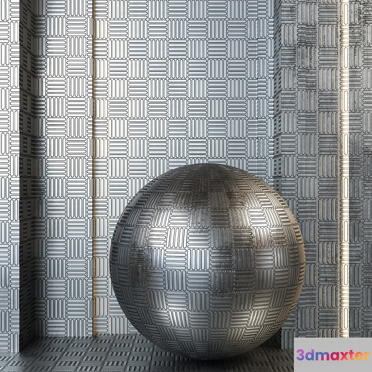 4k metal pattern set 01- Seamless tileable PBR