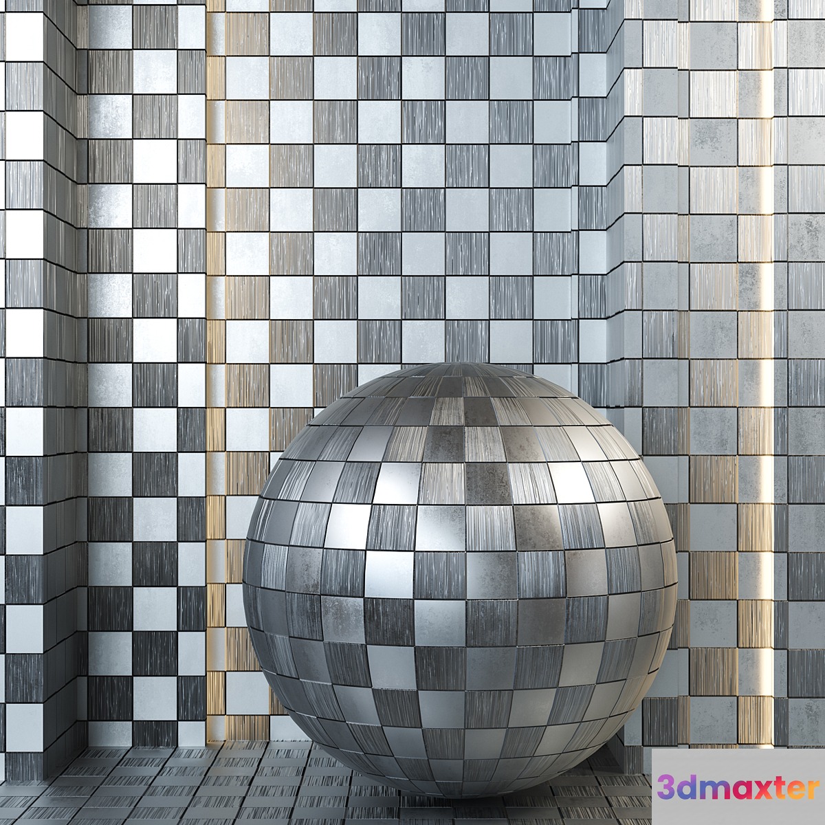4k metal pattern set 02- Seamless tileable PBR