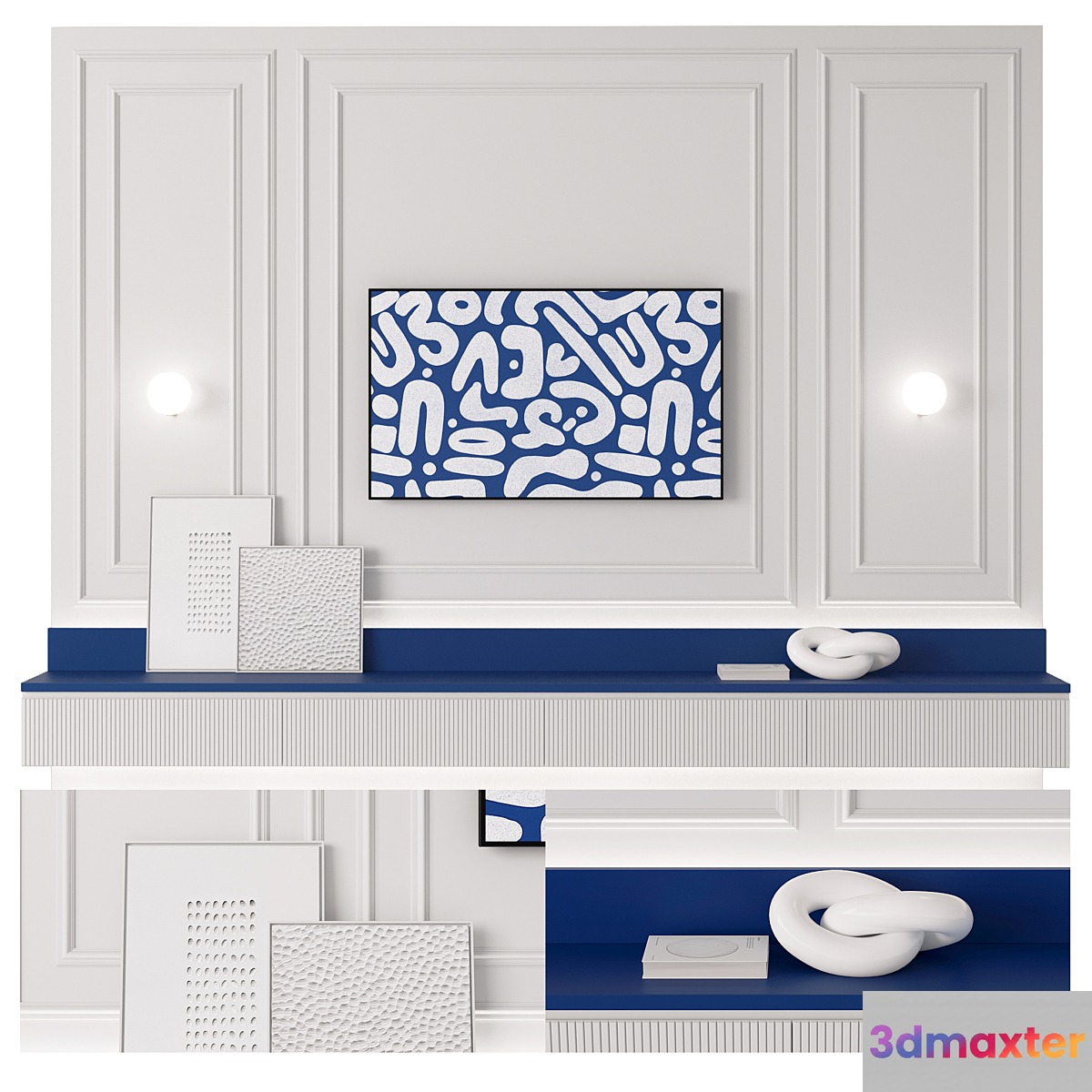 Tv Wall 3D Max