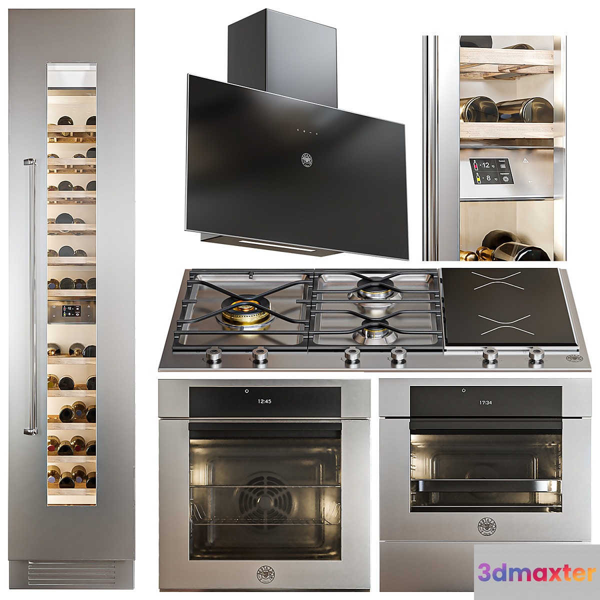 Bertazzoni Appliance set 3D Max