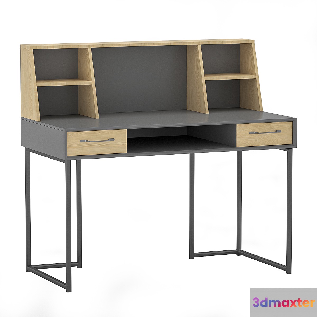 Table Quadro Onyx grey Gladstone Oak - No.2 3D Max
