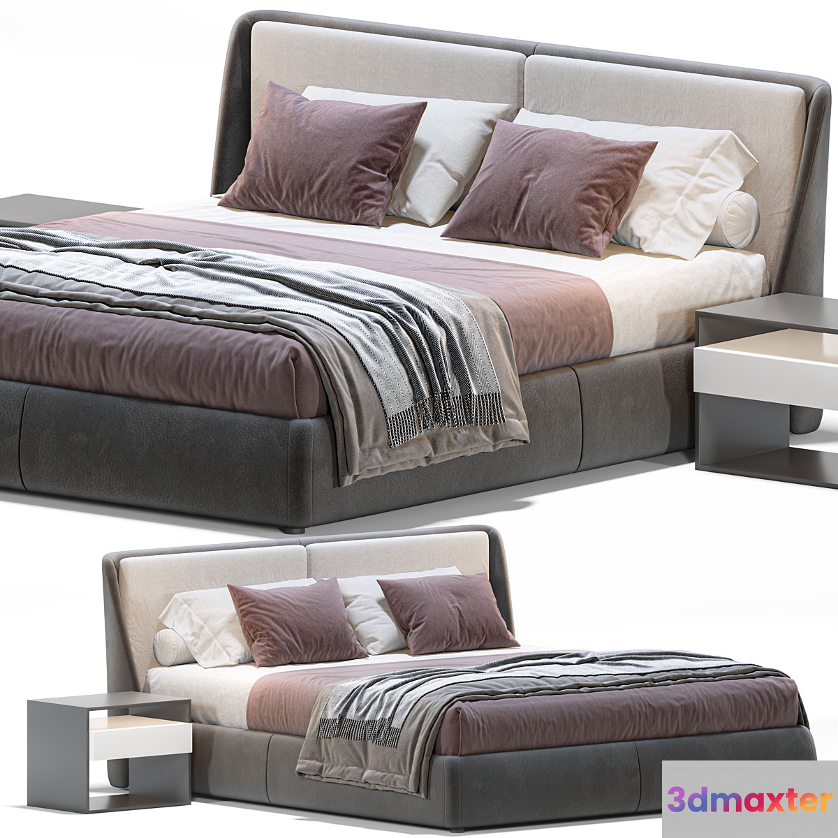 Ditreitalia Bend Bed 3D Max