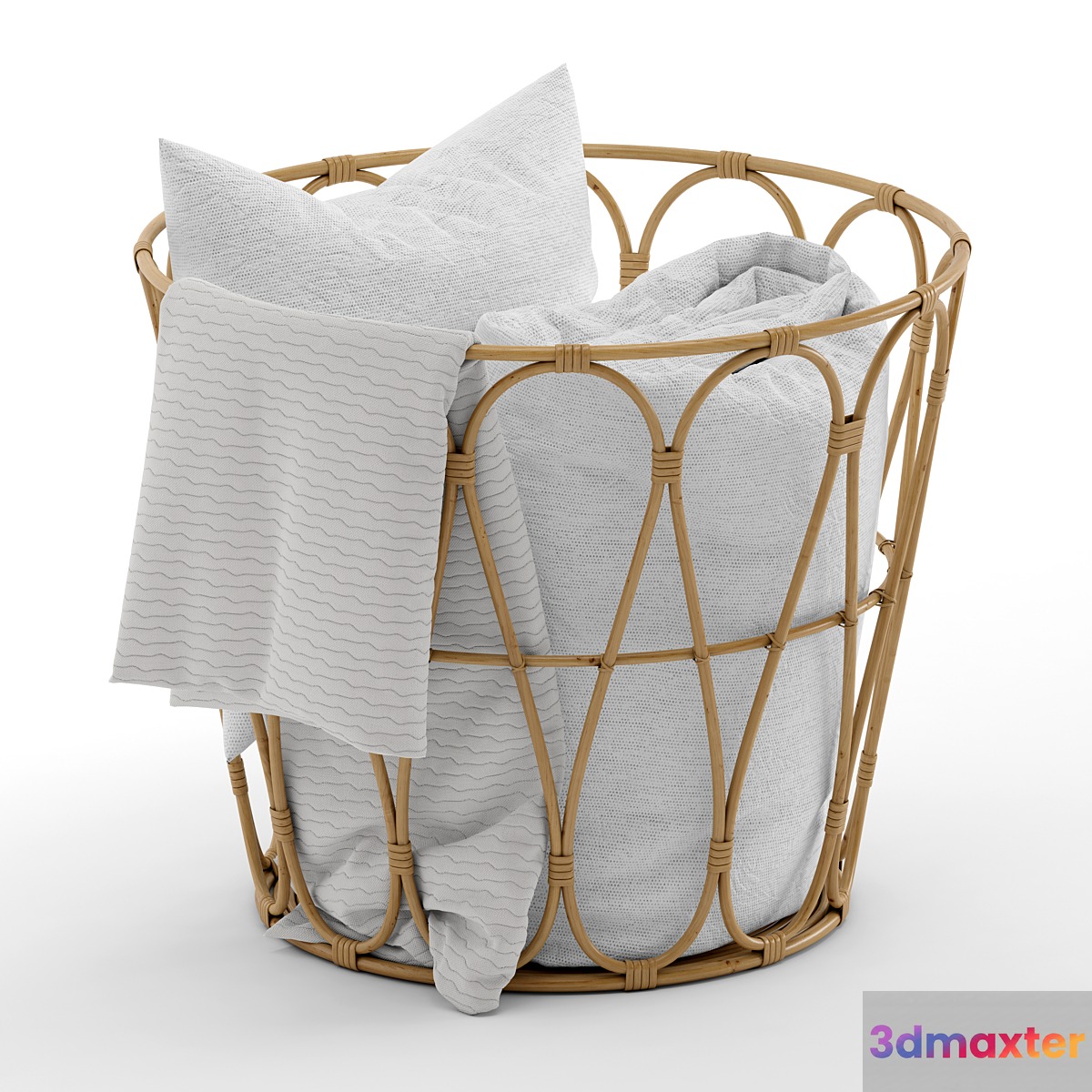 Basket with blanket - No.2 3D Max