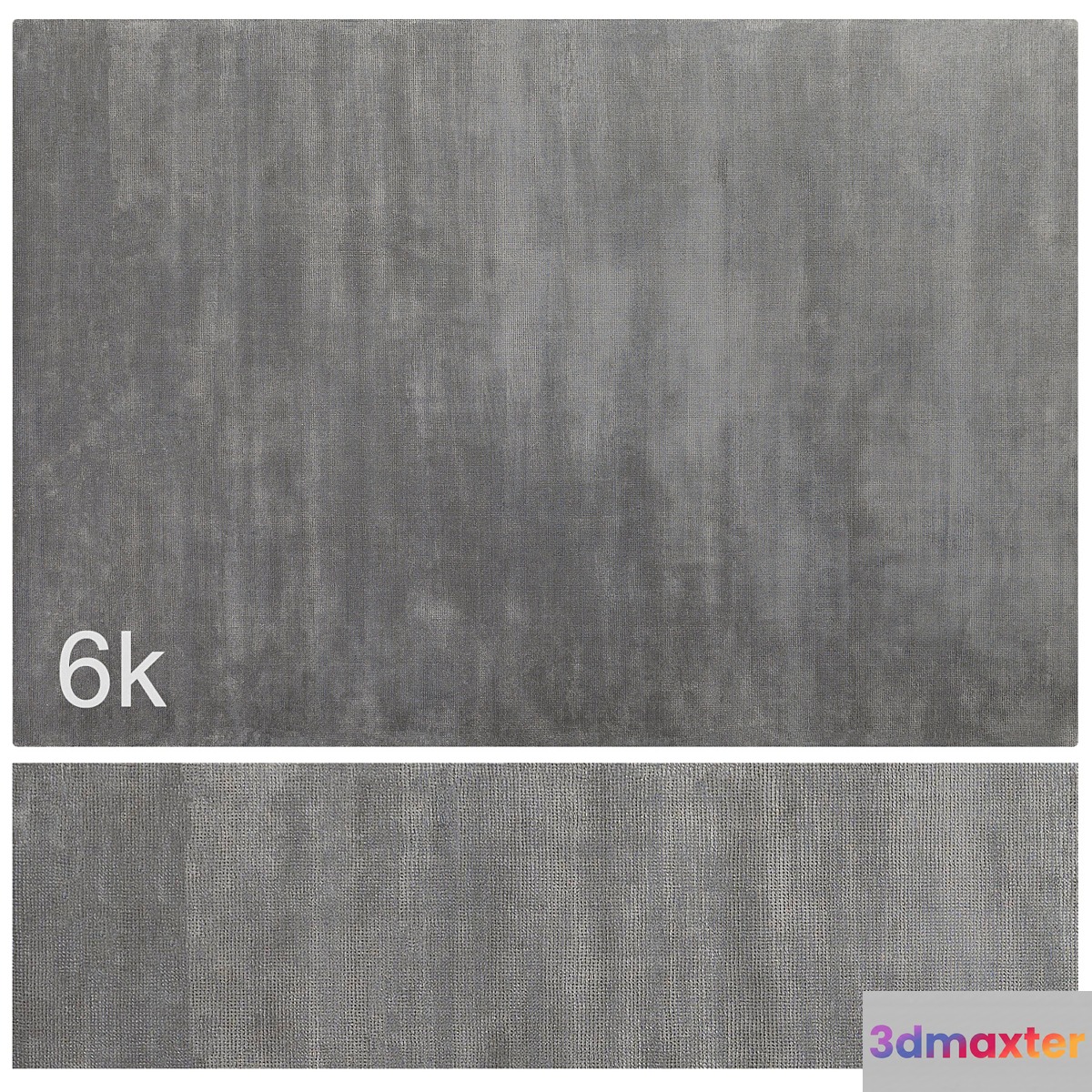 Carpet set 17 - Plain Gray Wool Rug _ 6K - No.2