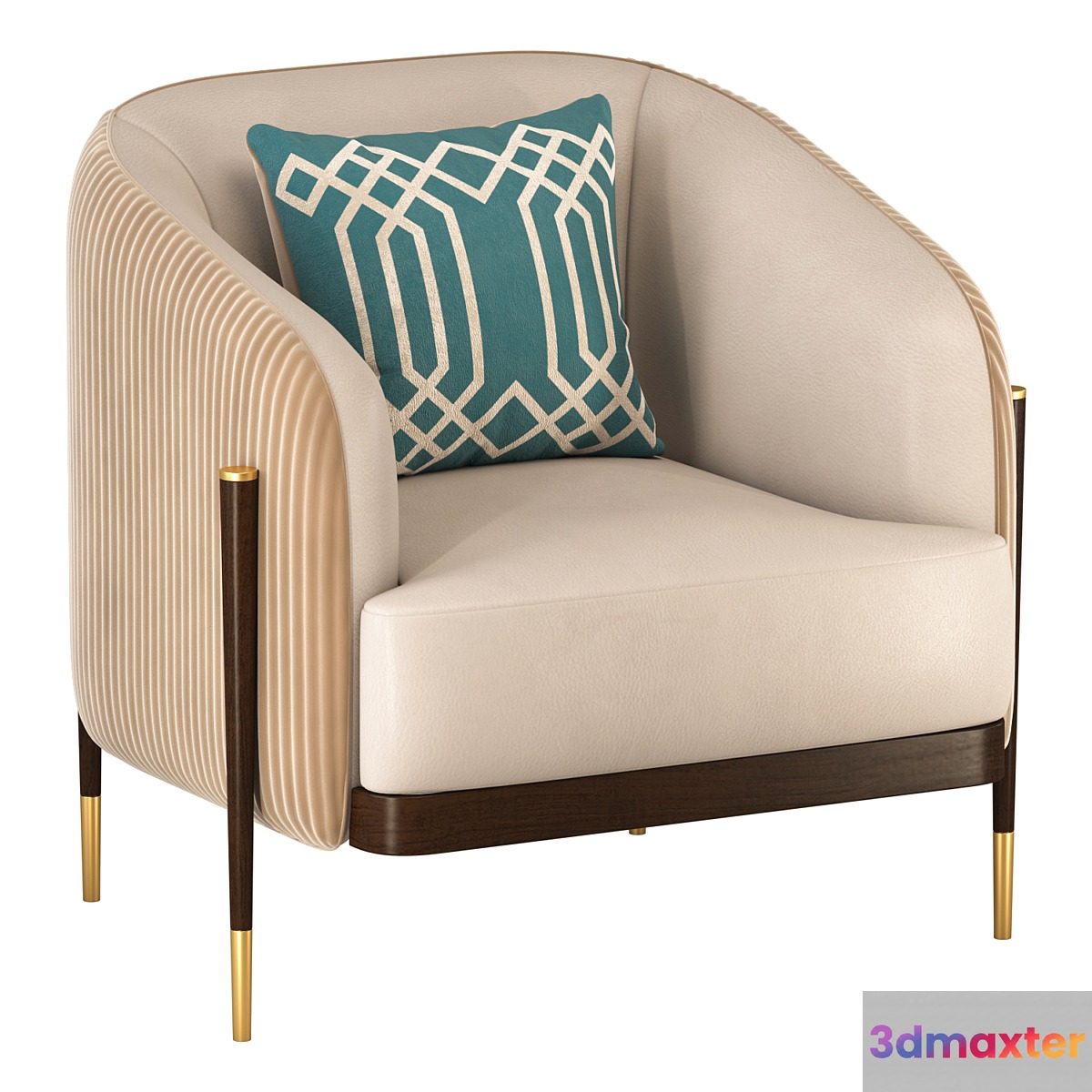 Armchair Oxford 3D Max