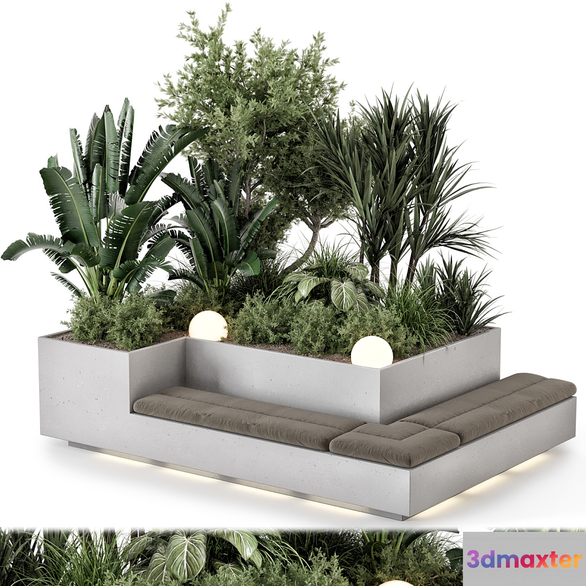 Backyard and Landscape Set Bush and Tree - Set 1180