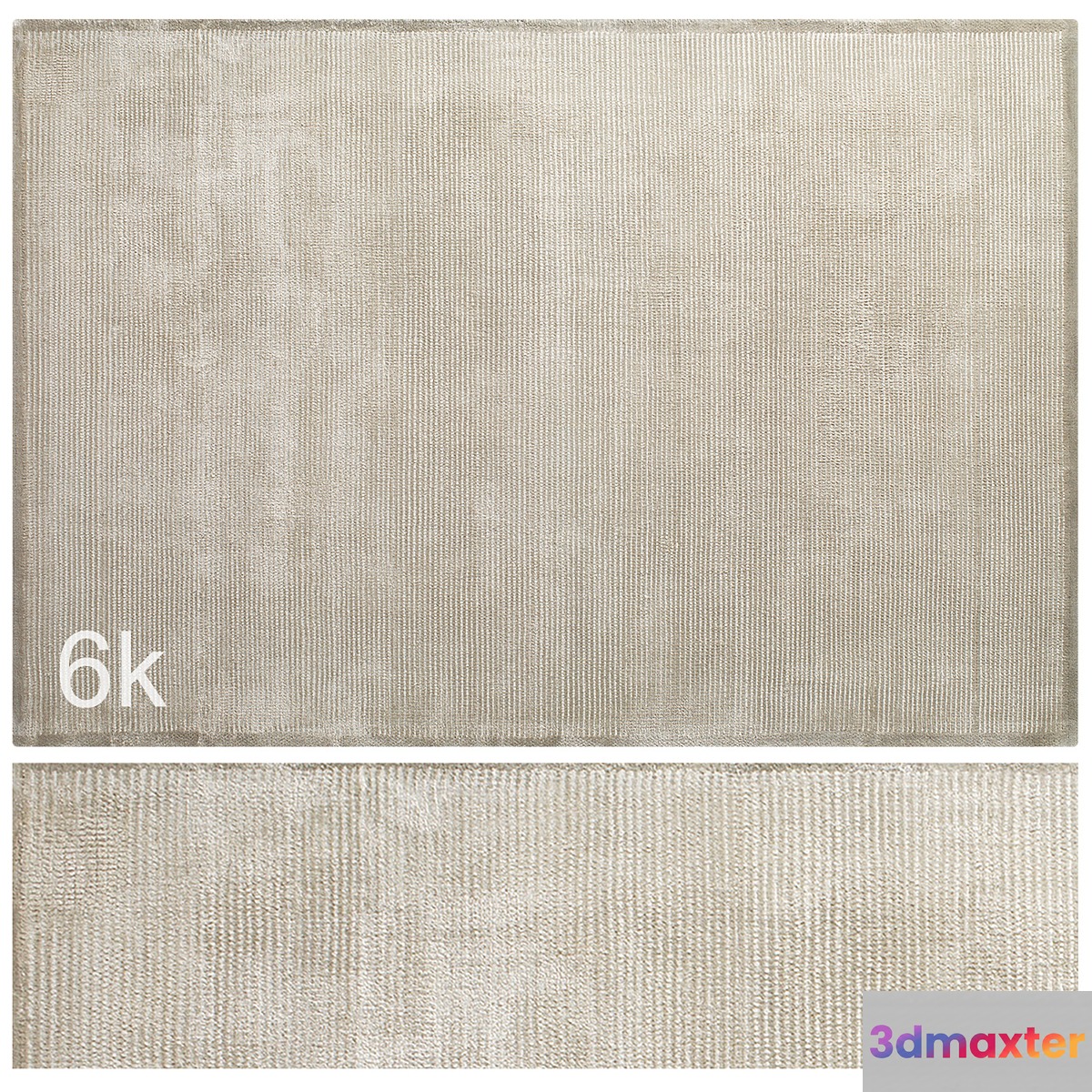 Carpet set 24 - Beige Wool Rug _ 6K