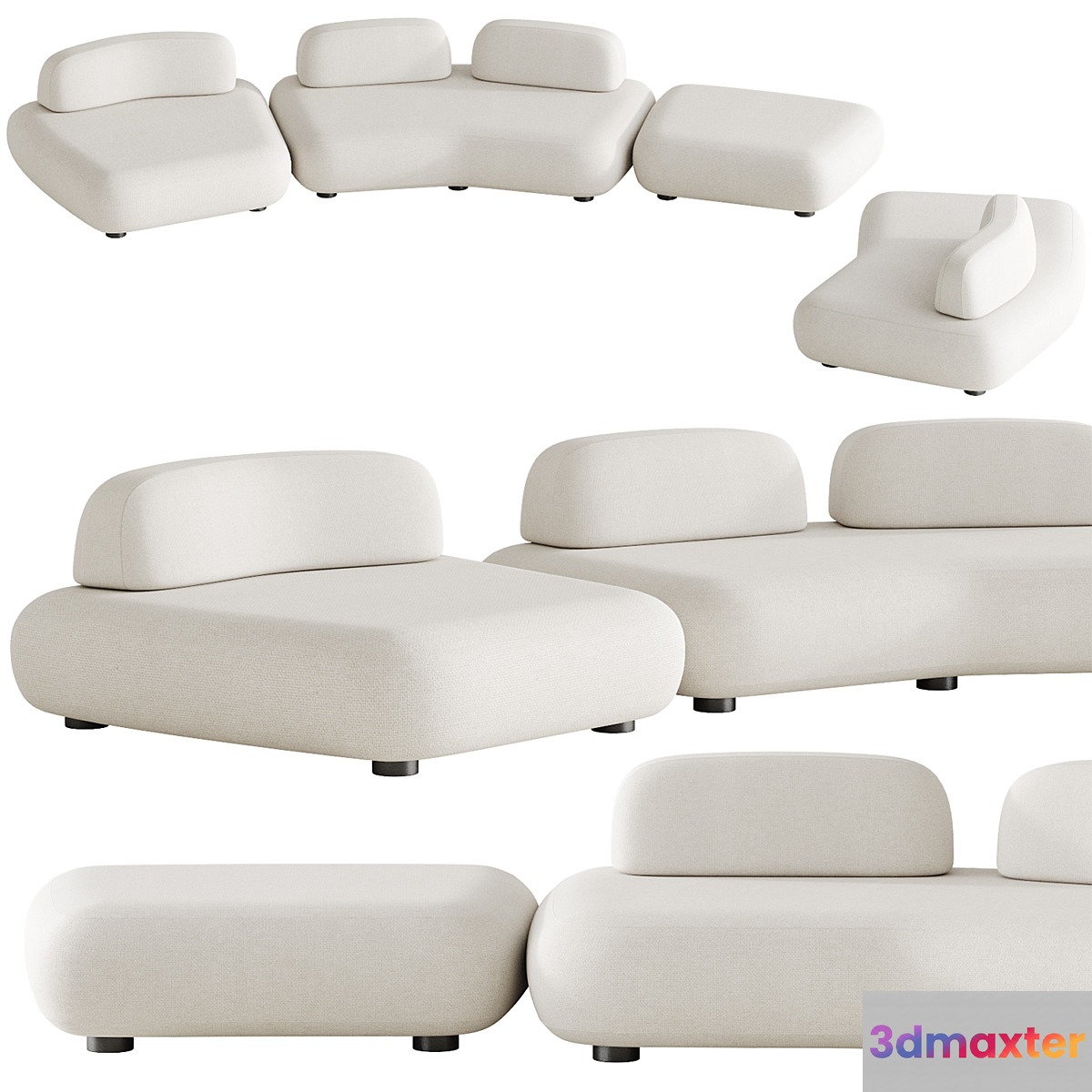 Art nova Curve sofa module 1 - No.2