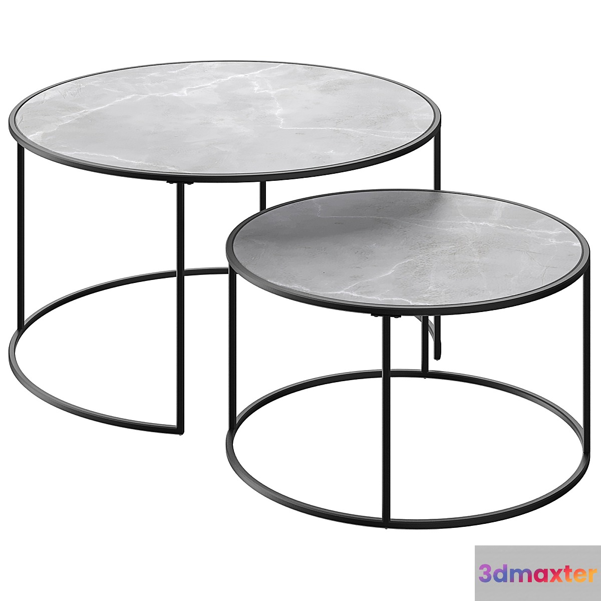 Hans coffee table set 3D Max