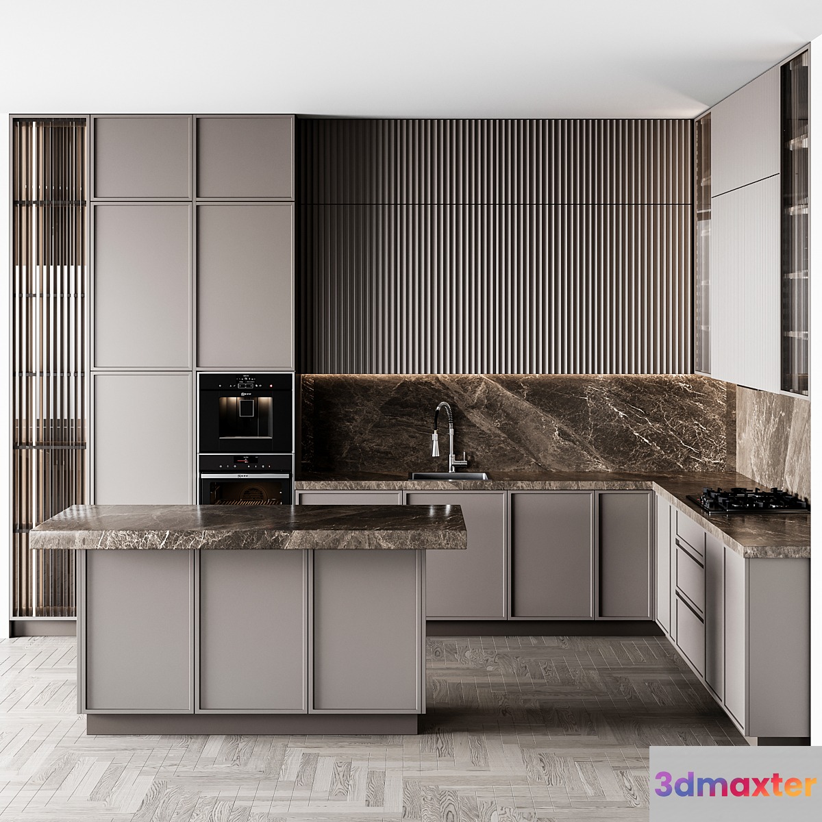 kitchen modern209 3D Max