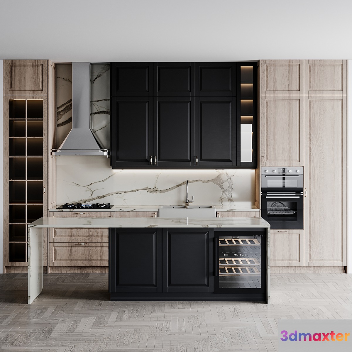 kitchen neoclassic210 3D Max