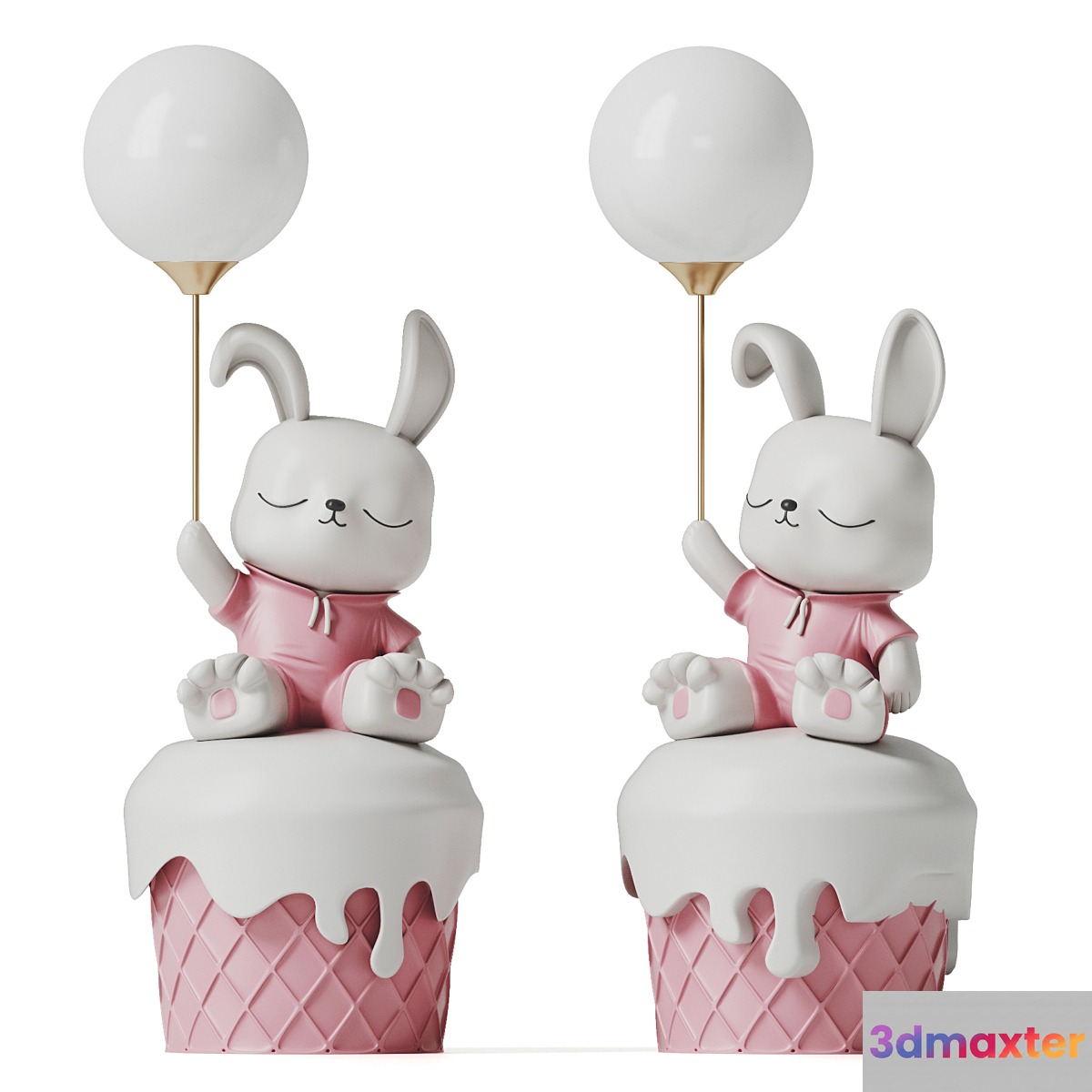 Cute rabbit floor lamp