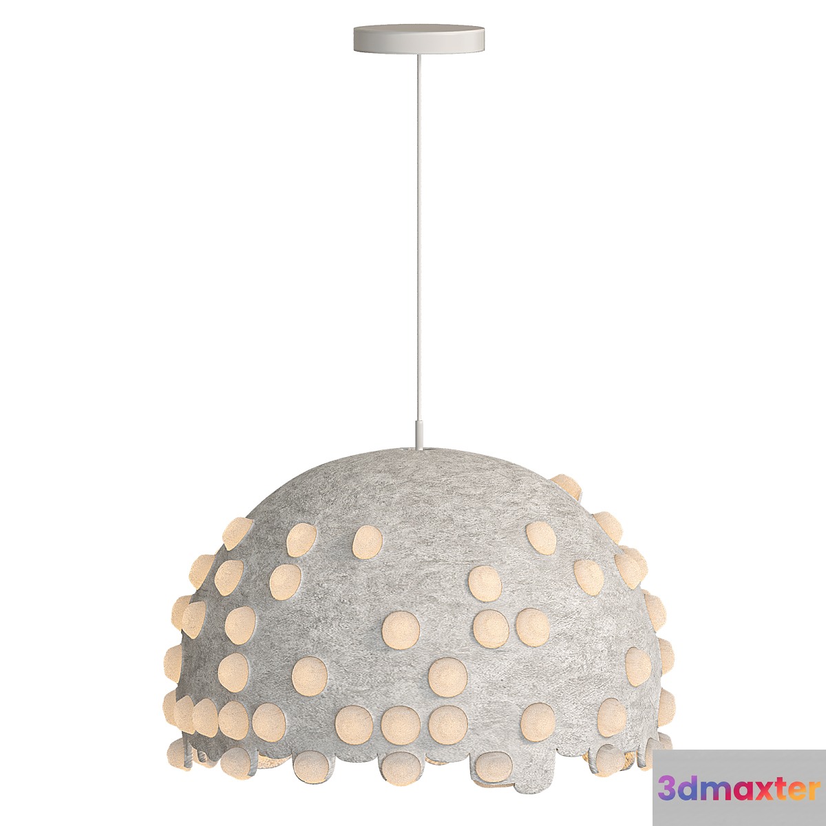 Papier Mache Pendant Lamp 3D Max