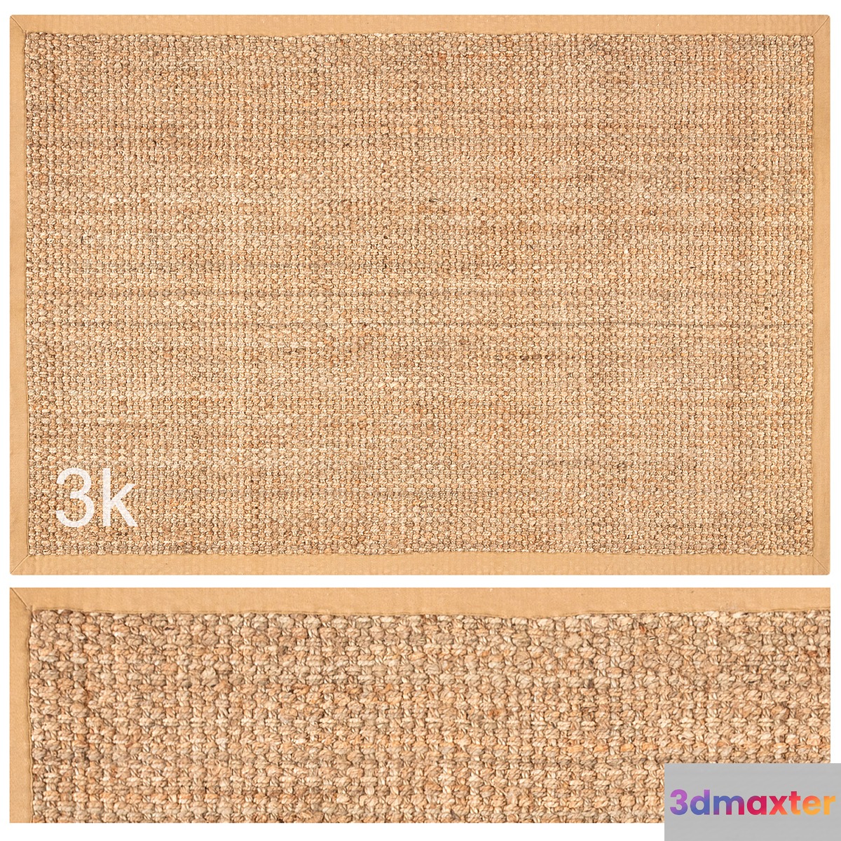 Carpet set 48 - Square Braided Jute _ 3K - No.3