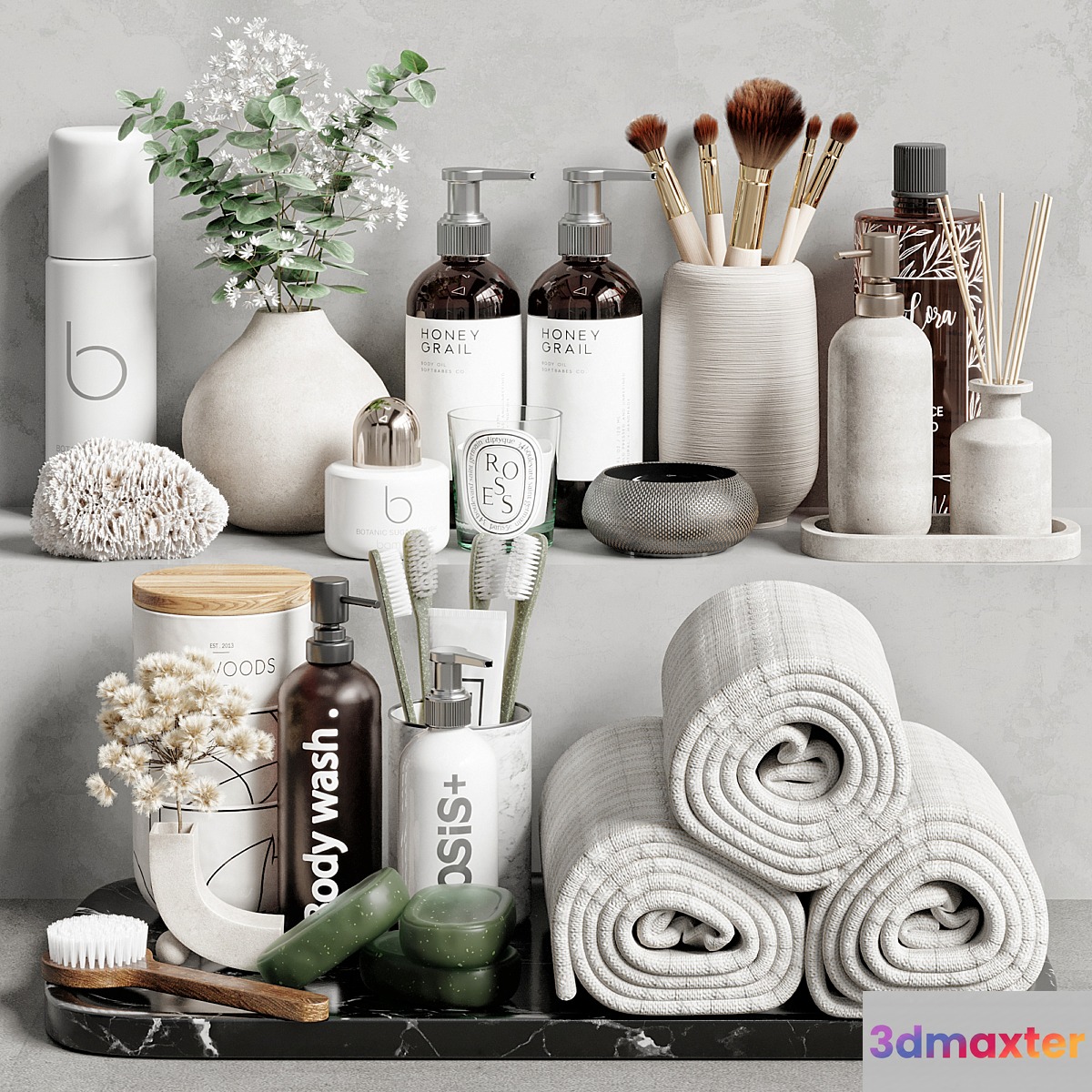 Bathroom Accessories 34 - No.2 3D Max