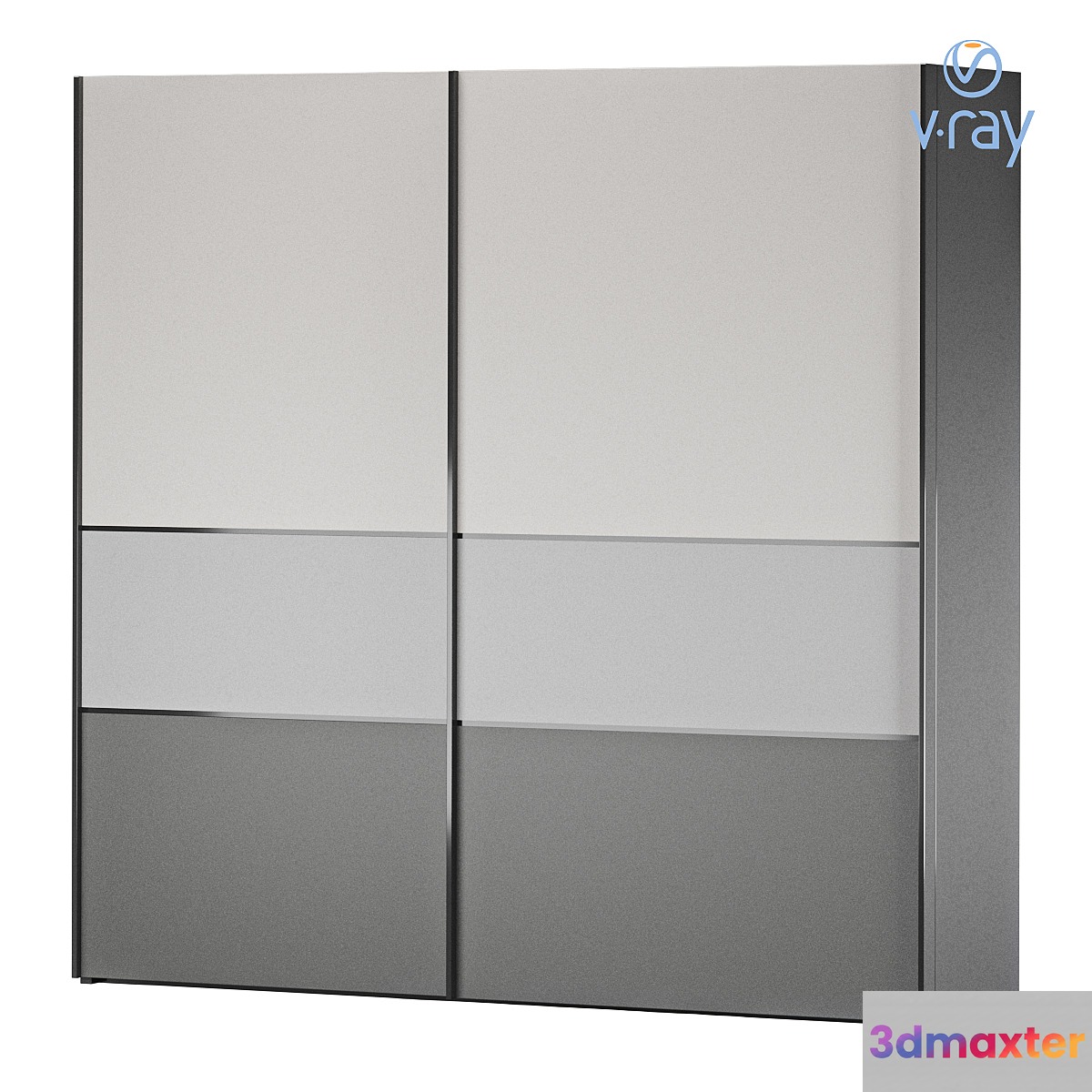 Sliding wardrobe Trio 3D Max