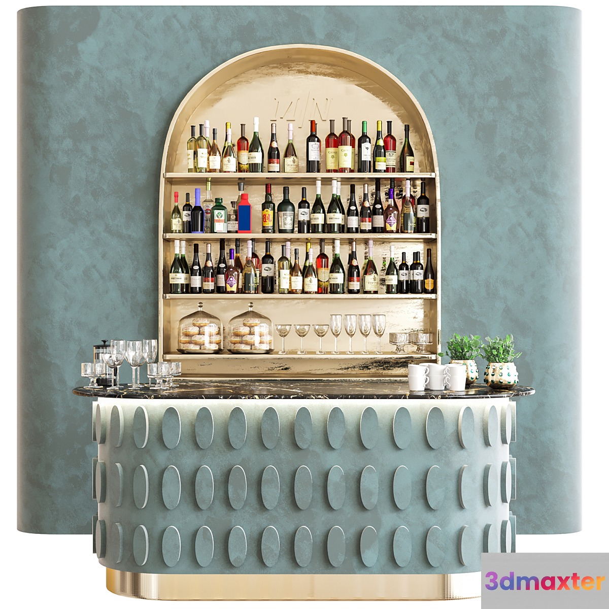 Modern bar counter 33 3D Max