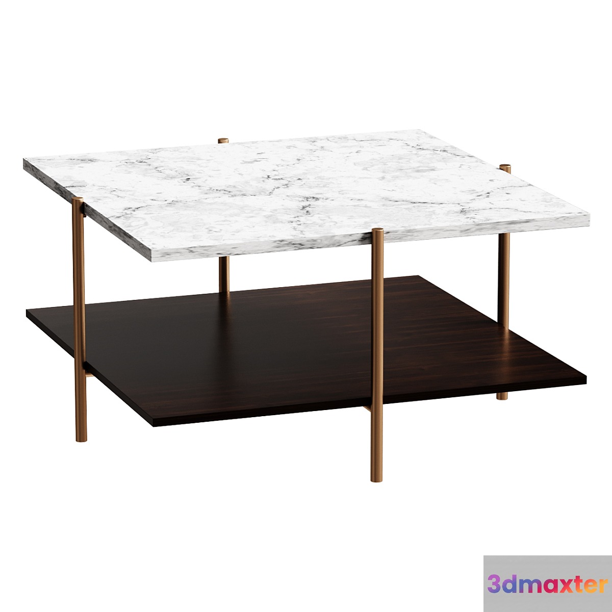 Mid Century Modern Square Coffee Table coffee table 3D Max