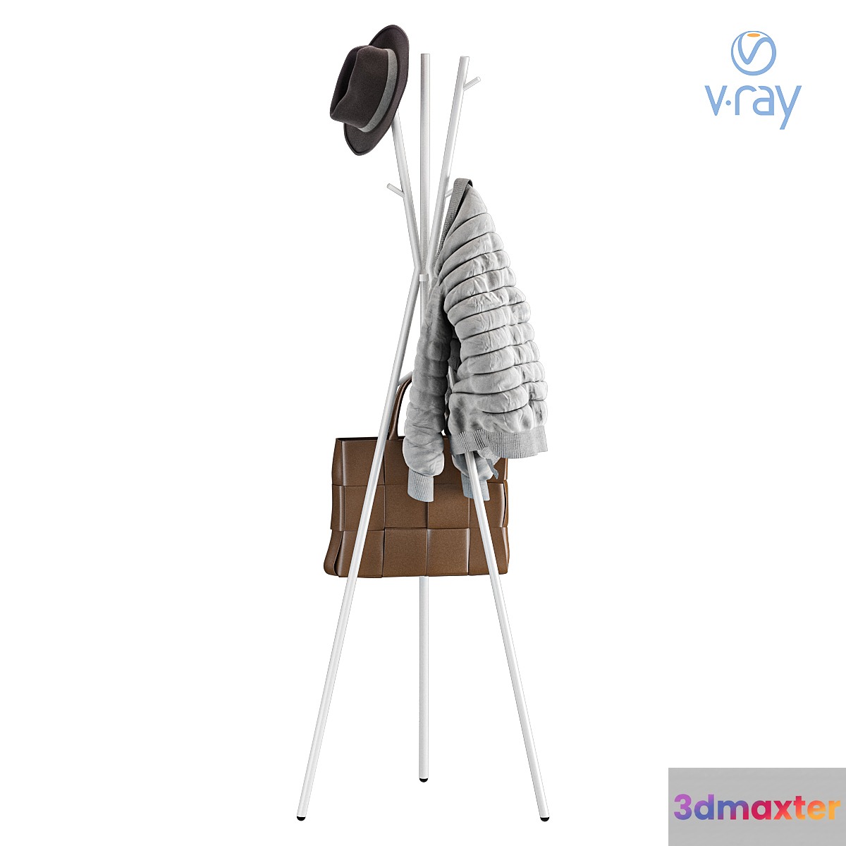 Floor hanger ikea ECRAR Clothes hanger hallway 3D Max