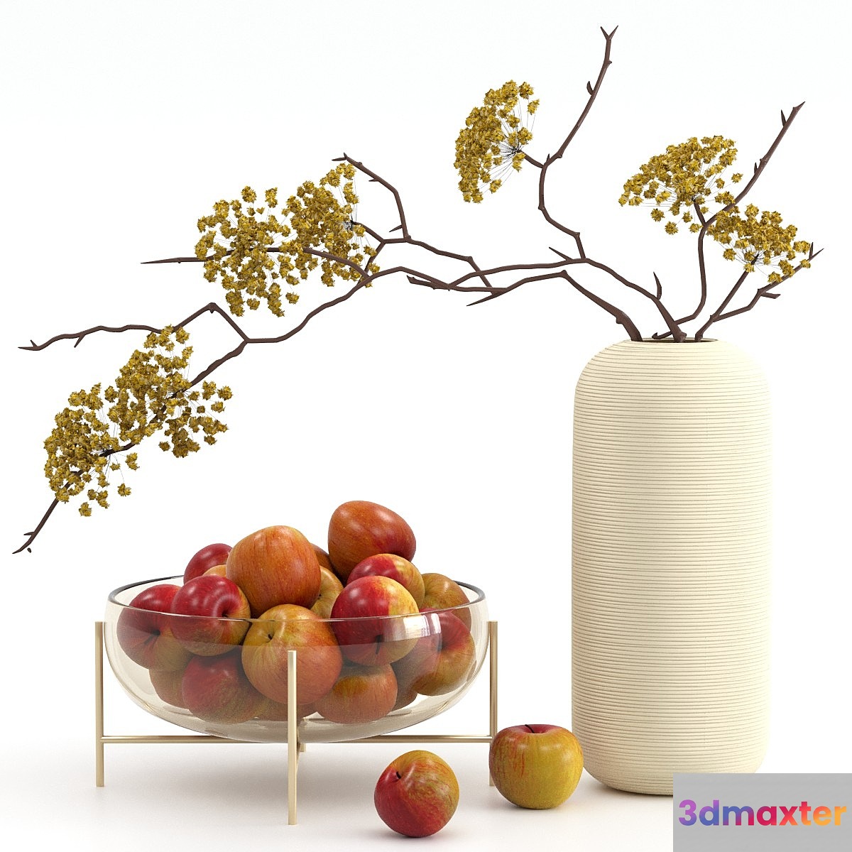 Vase with apples - No.3