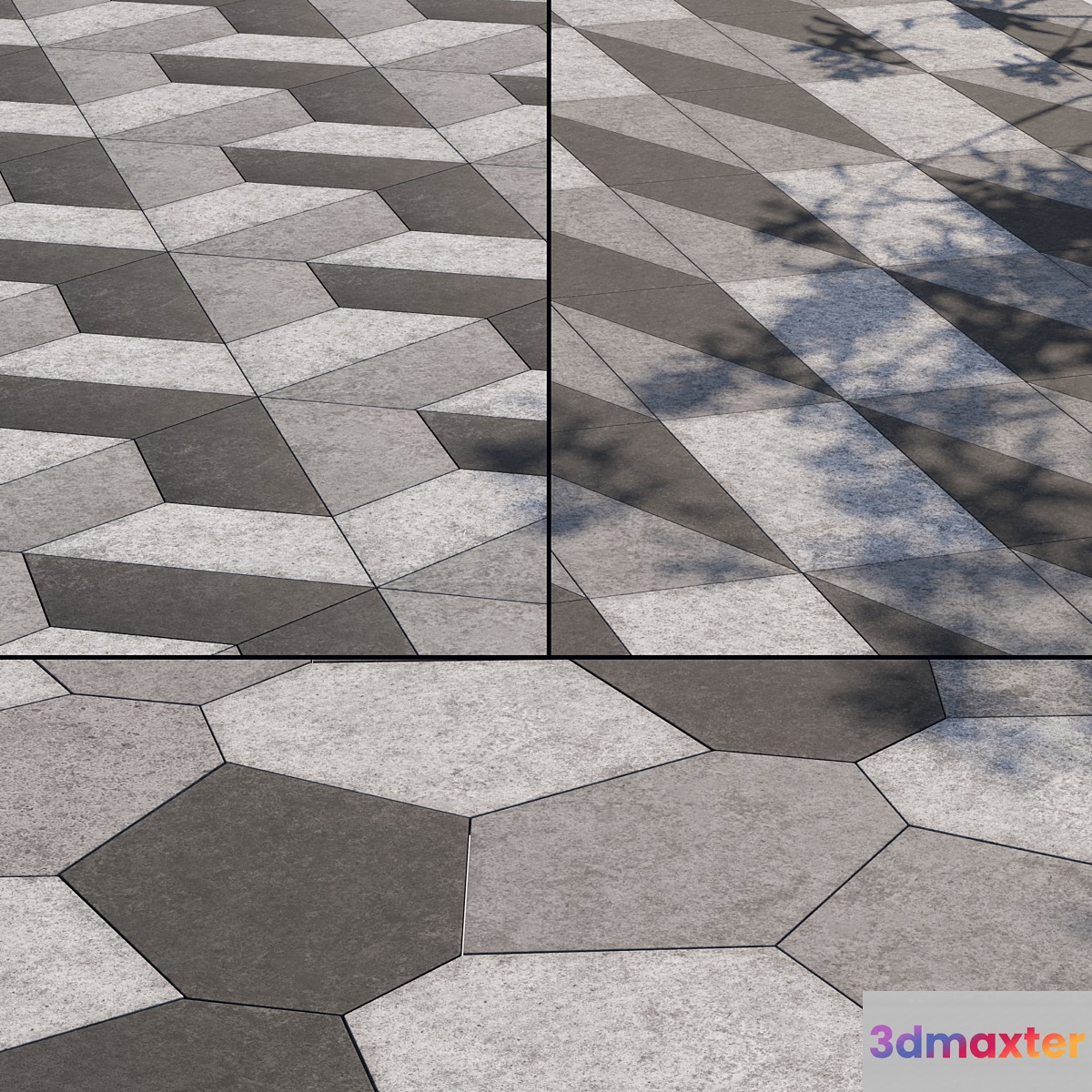 Paving set 01 3D Max