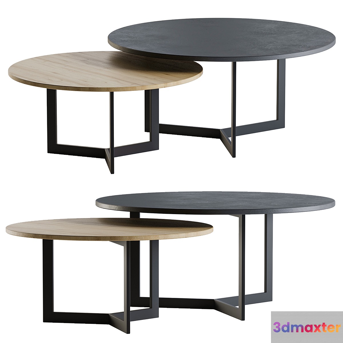 TREKU KABI Wooden coffee table 3D Max