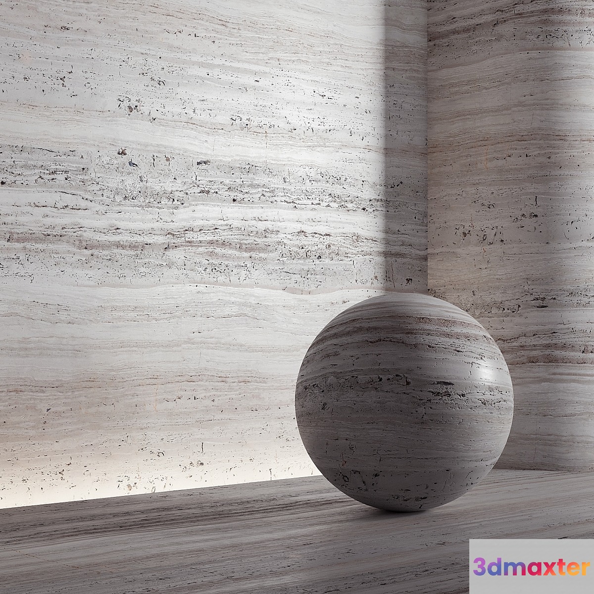 Stone material travertine. 21 pbr seamless - No.3