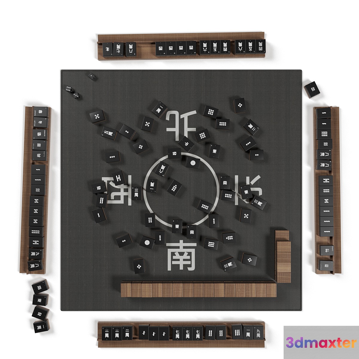 Mahjong Set 3D Max