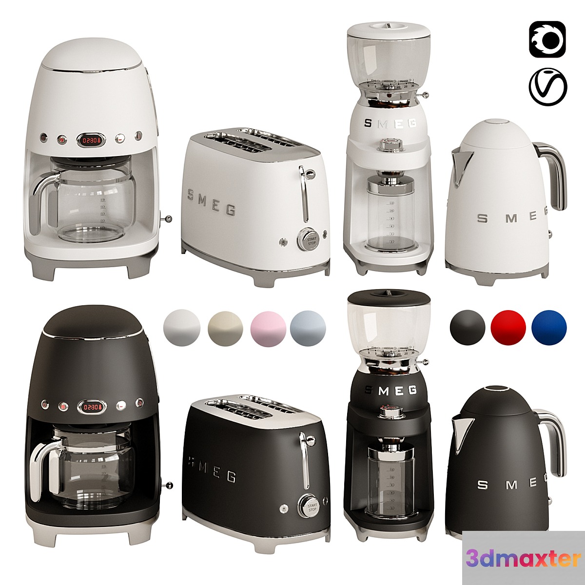 smeg coffee set 2
