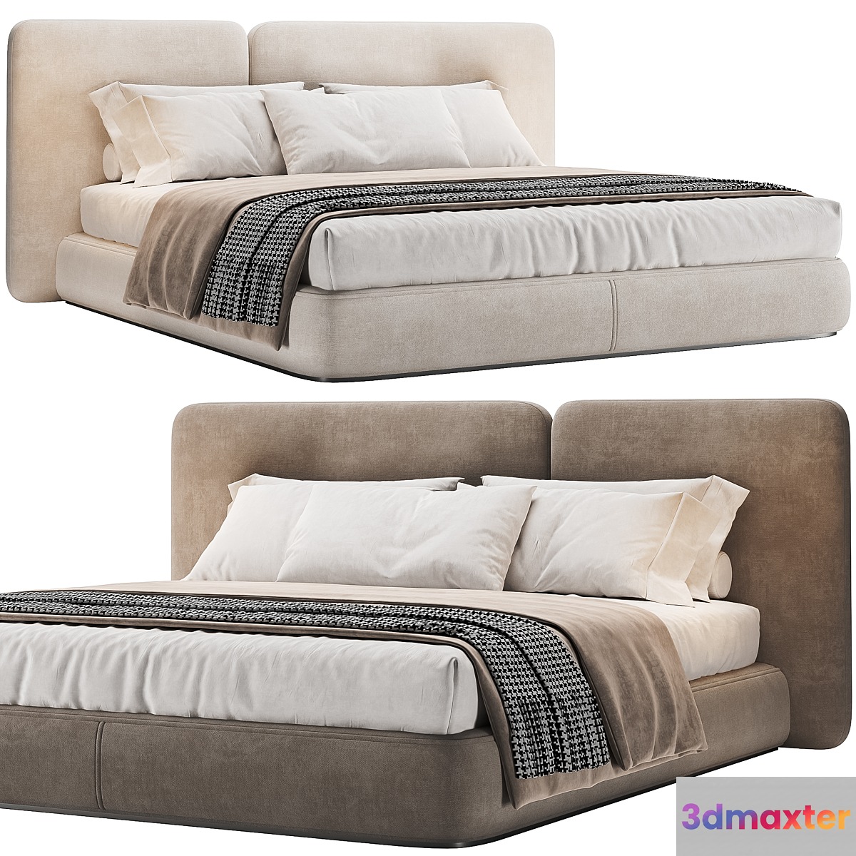 Dunes Bed 3D Max