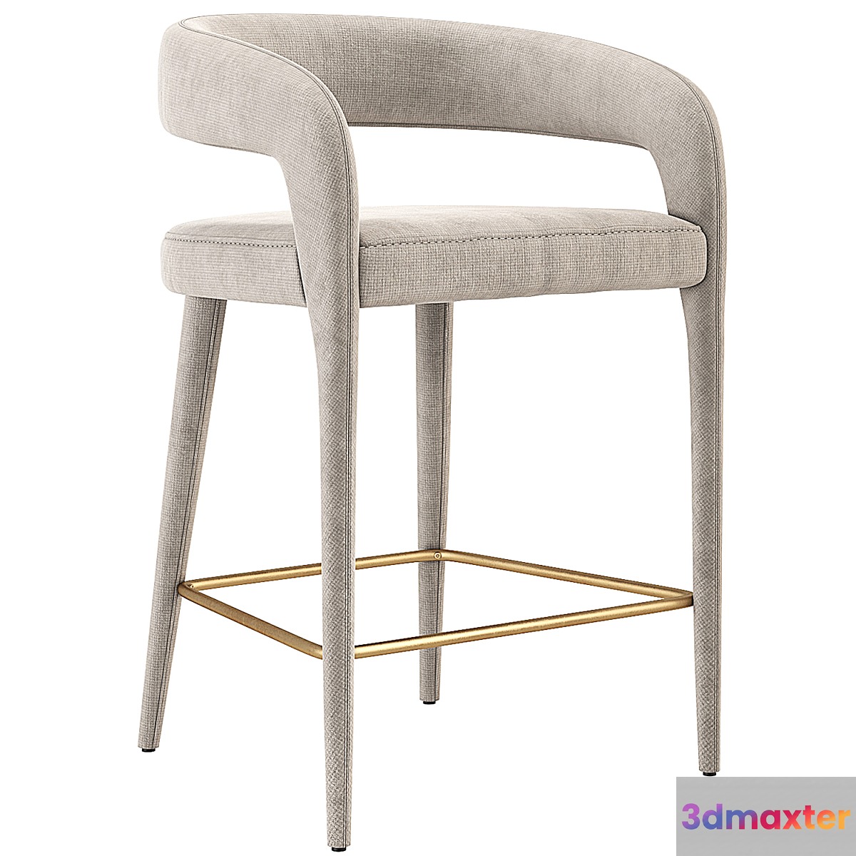 Lisette Dining Armchair CB2 3D Max