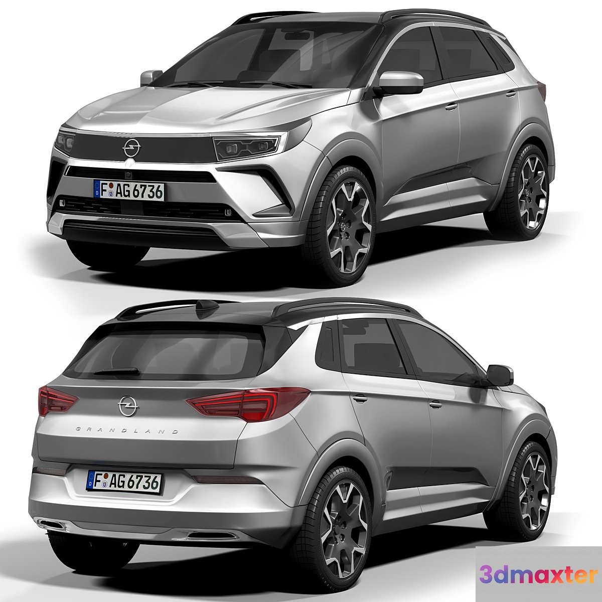 Opel_grandland 3D Max
