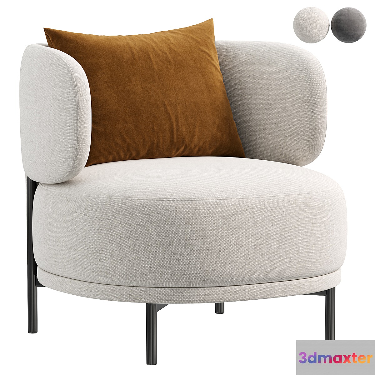 Akiko arm chair 3D Max