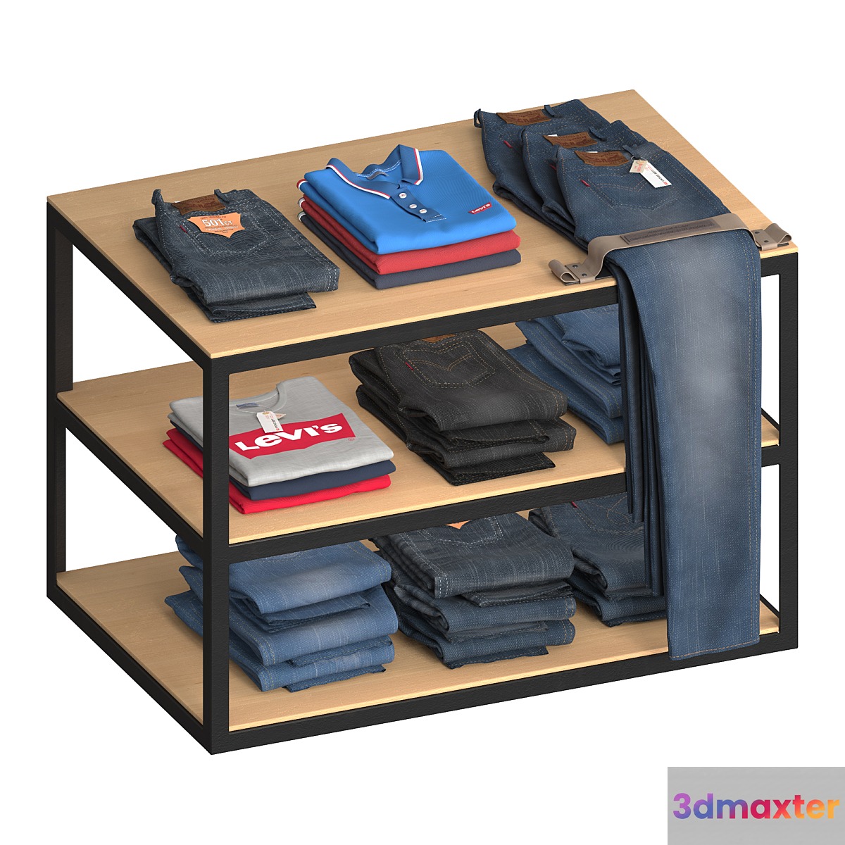 Levis clothing set 3D Max