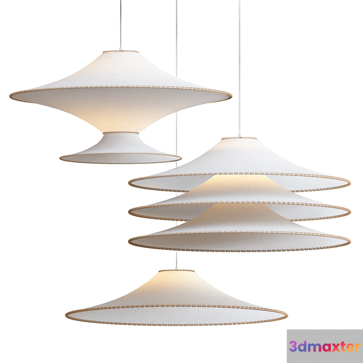 Bamboo Ss01 Pendant Light 3D Max