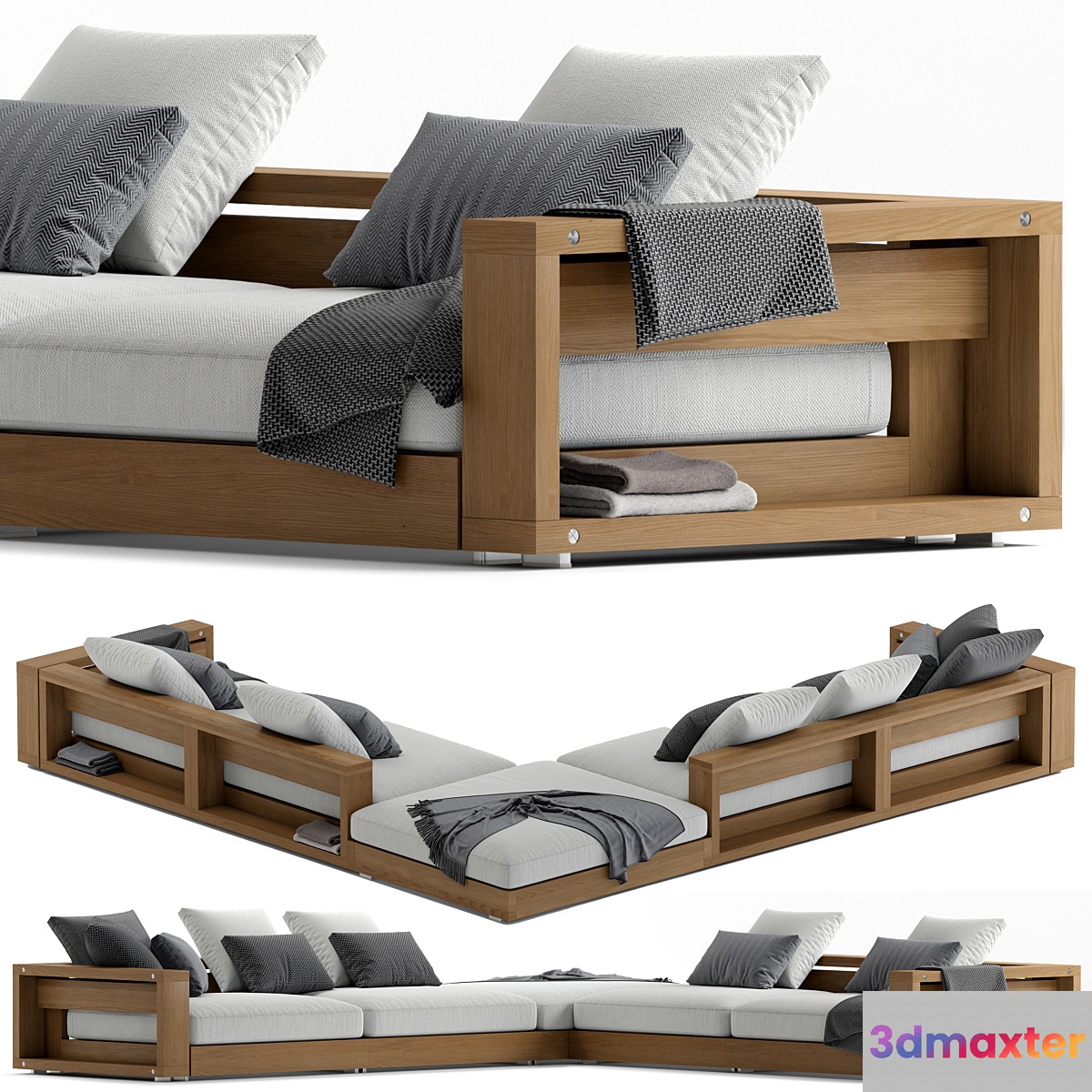Flexform Hamptons sofa 3D Max