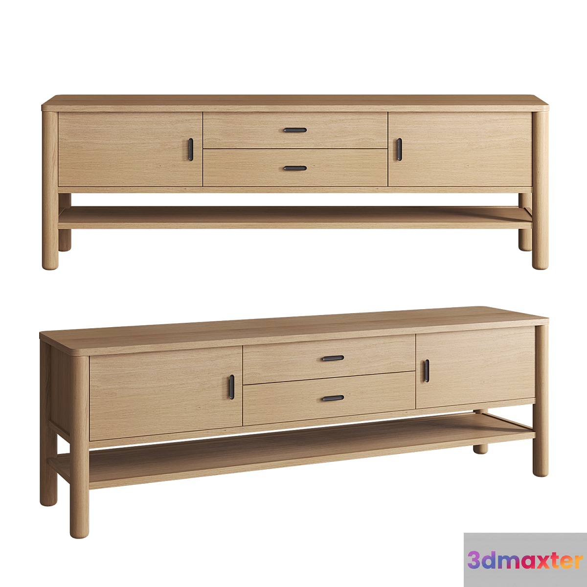Hargrove Media Console 3D Max