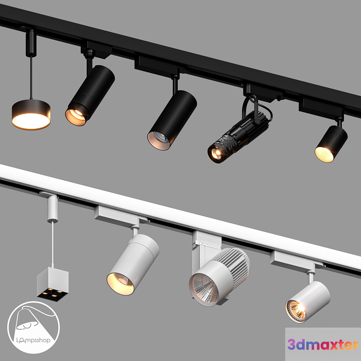 LampsShop.com Track Lamps 3D Max