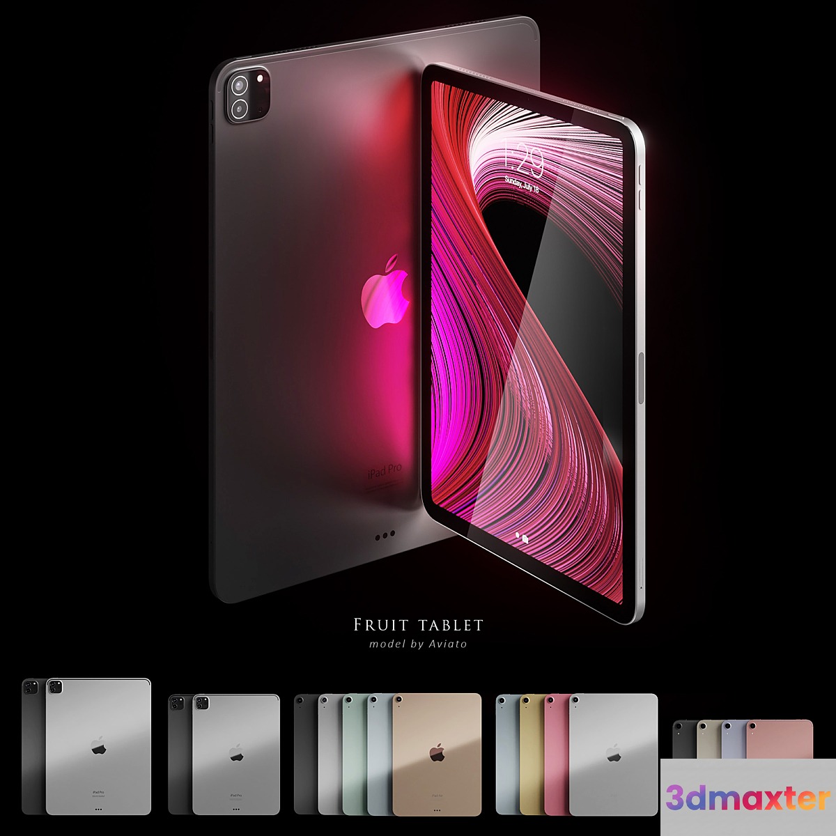 Apple iPad collection 2022 3D Max