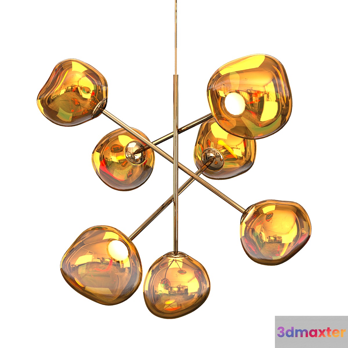 MELT LED CHANDELIER GOLD LARGE