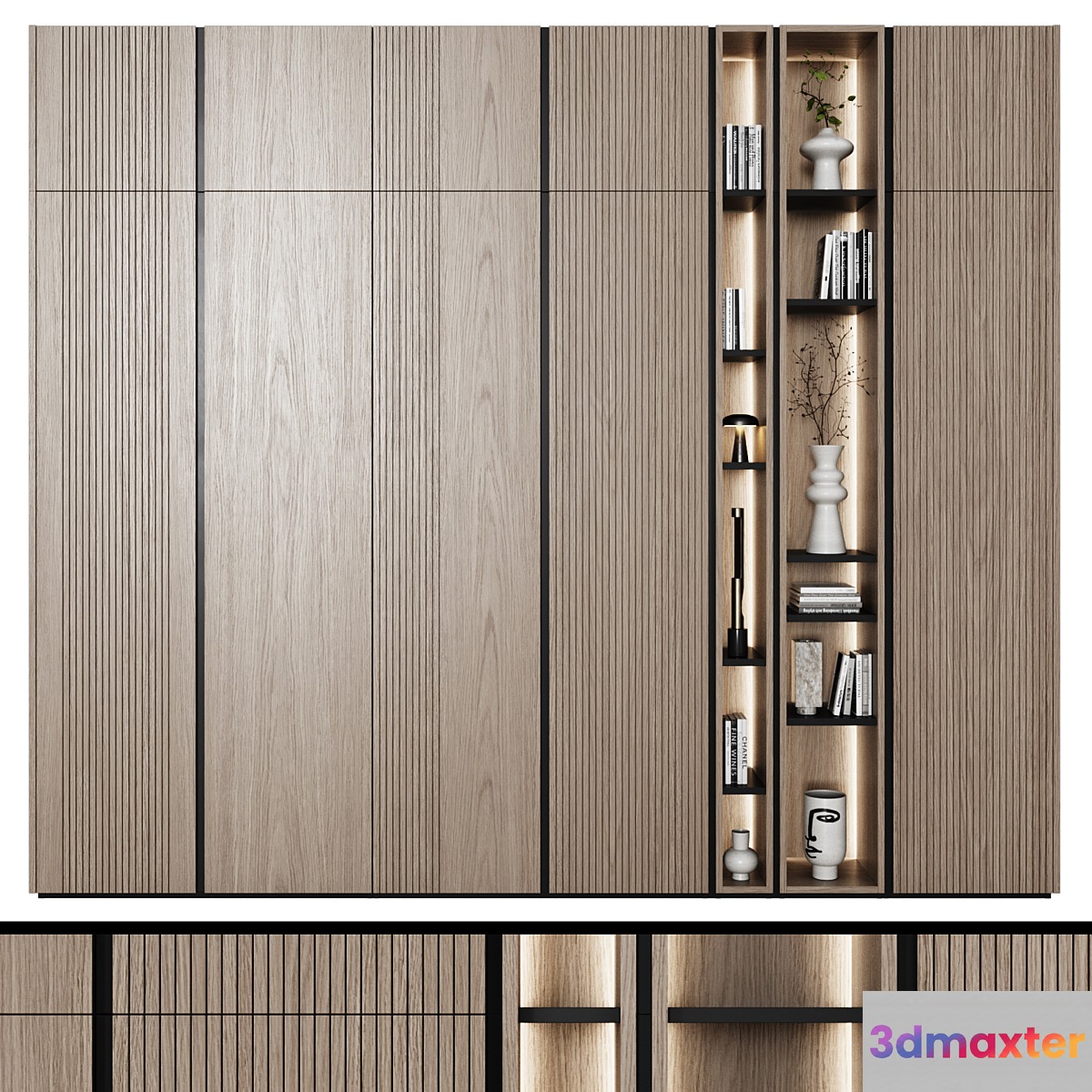 Modular wardrobes in modern style 62