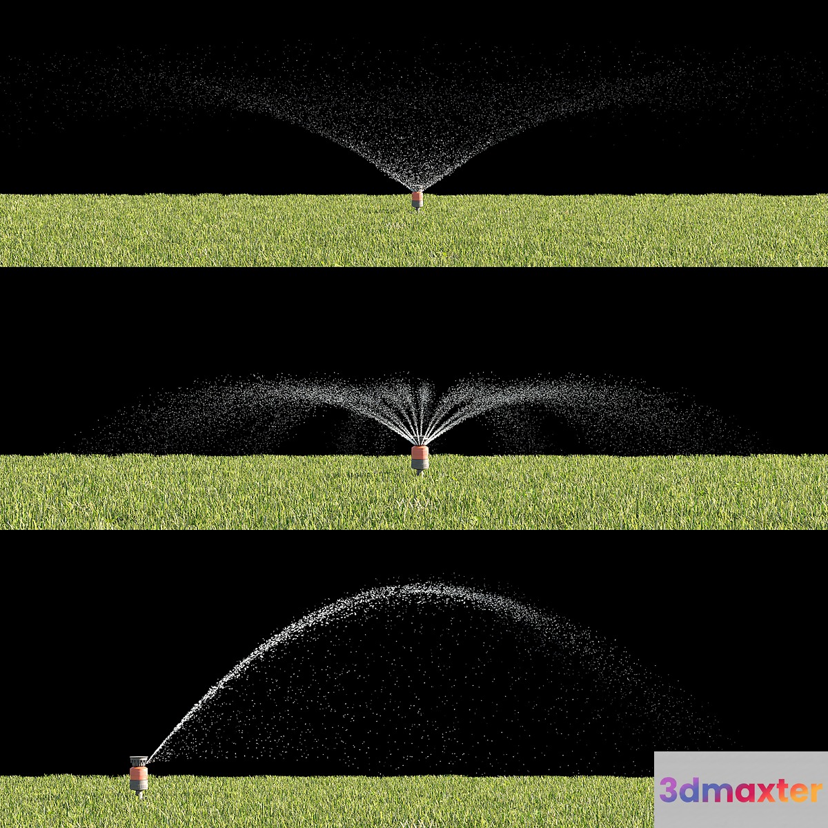 watering the lawn 3D Max