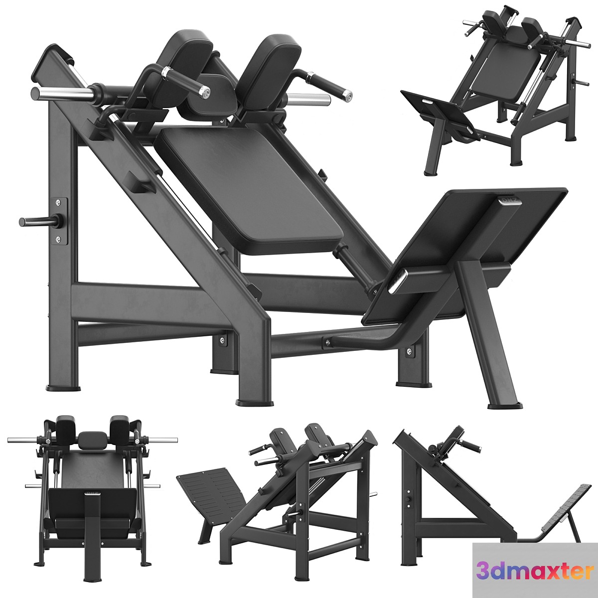 DHZ Fitness E-7057 Hack Machine 3D Max