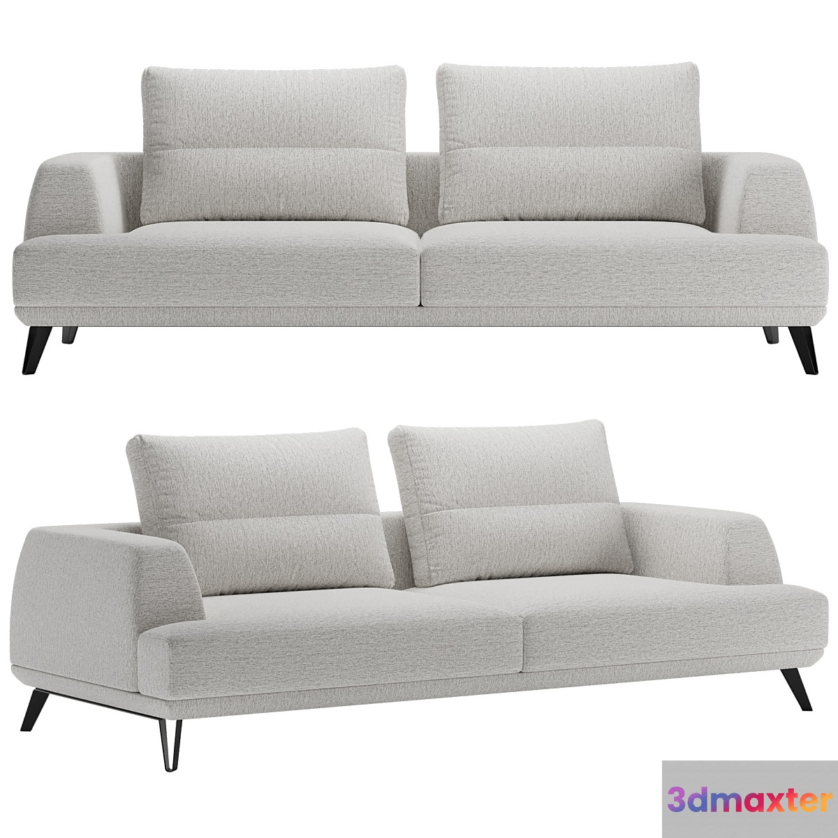 Straight Italian sofa Doge from Italia Lounge - No.2