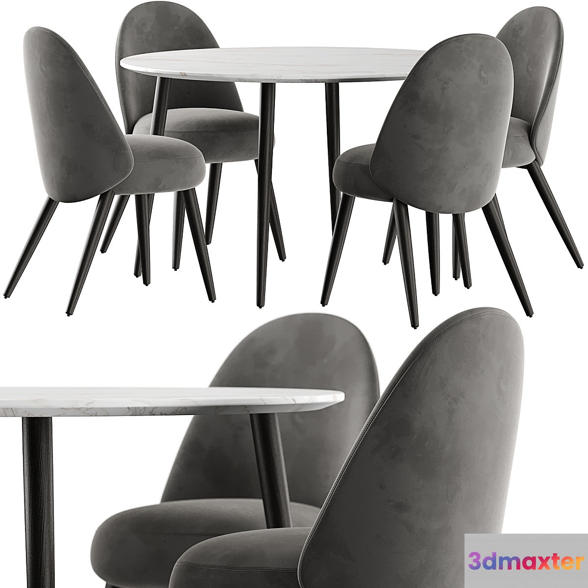 Esstisch Chantilly table and Identites chairs