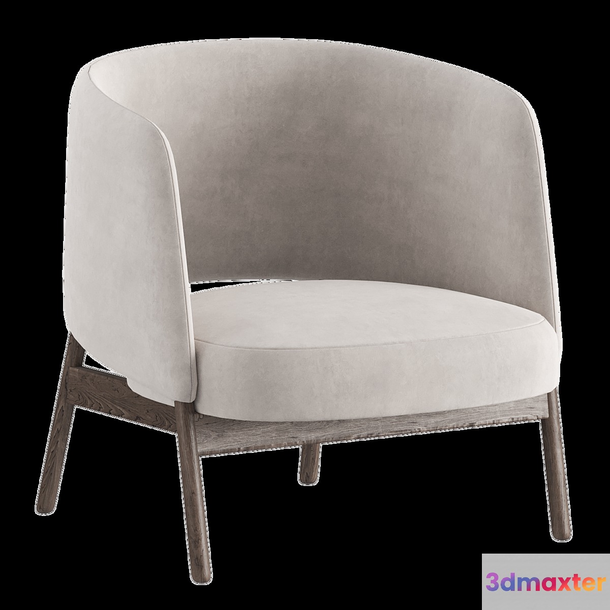 Collar arm chair 3D Max