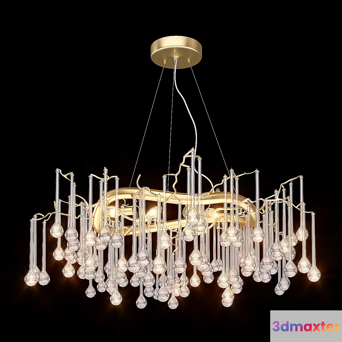 Serip Droplet Chandelier 3D Max