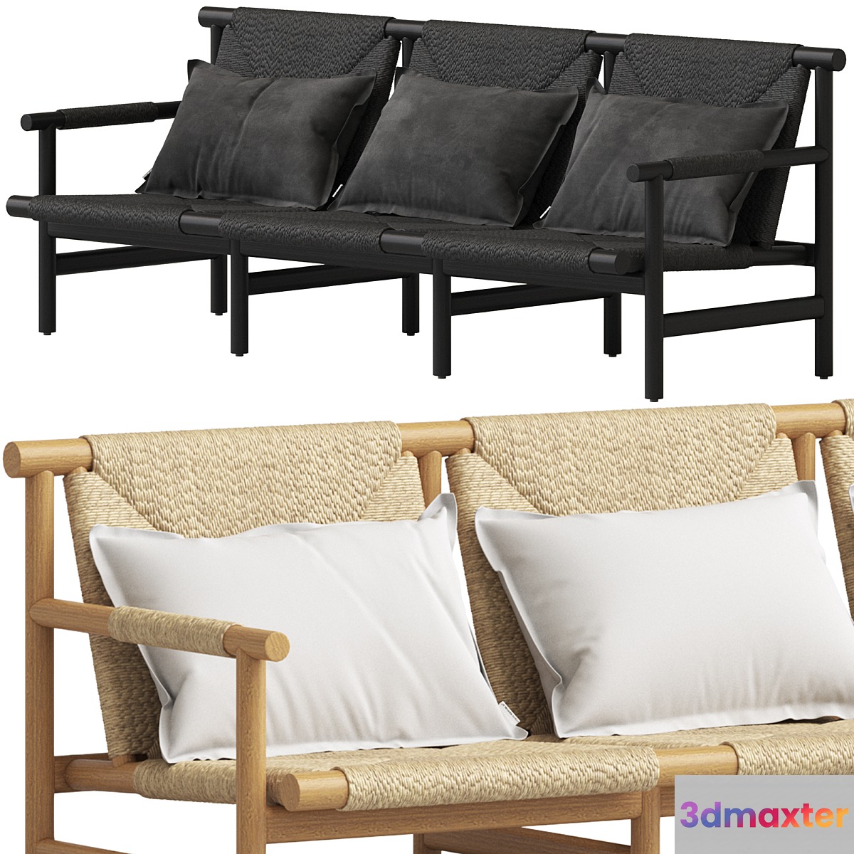 Coco Republic Sardinia Outdoor Sofa 3D Max