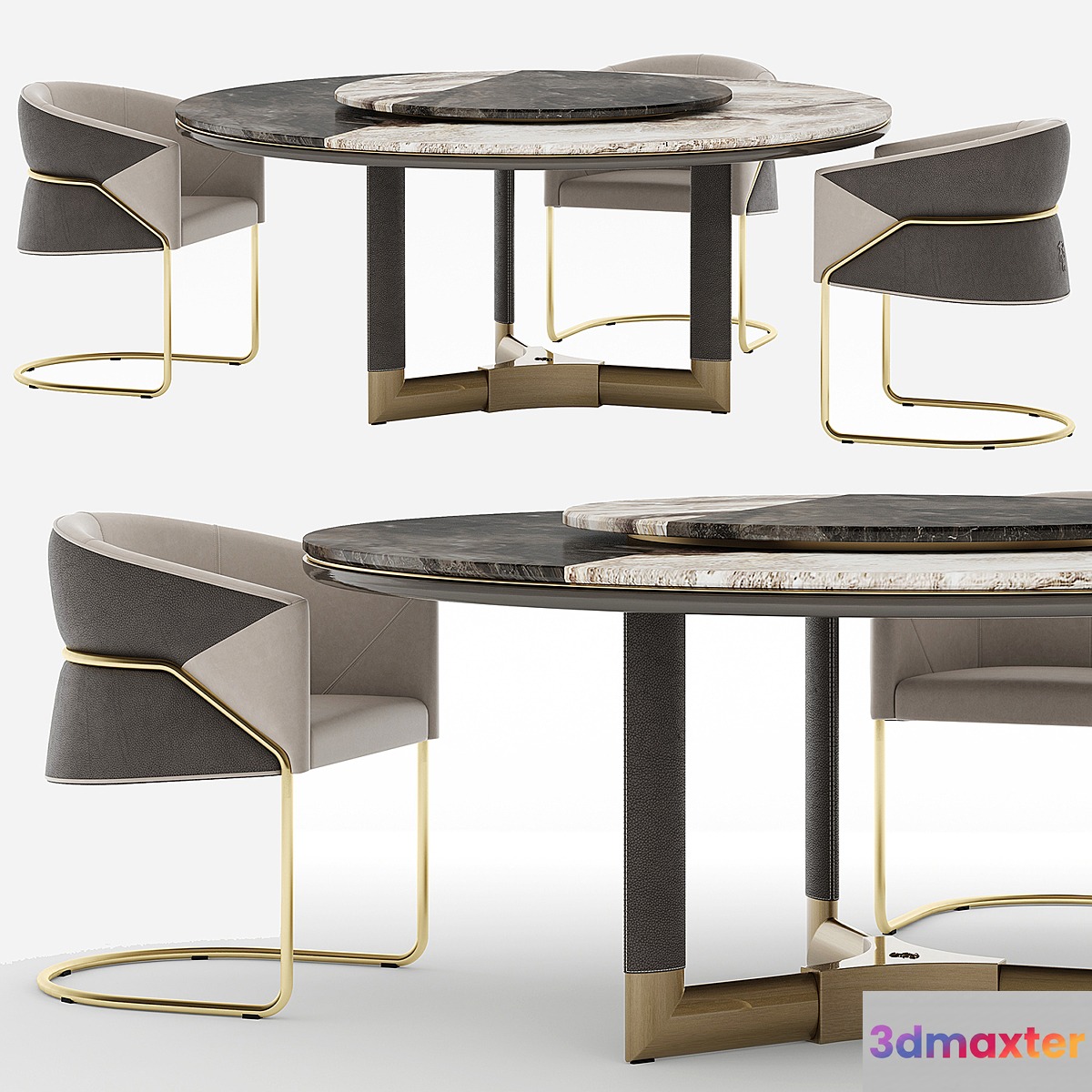 Visionnaire Morgan-Bonnie Starlight Dining Set - No.2